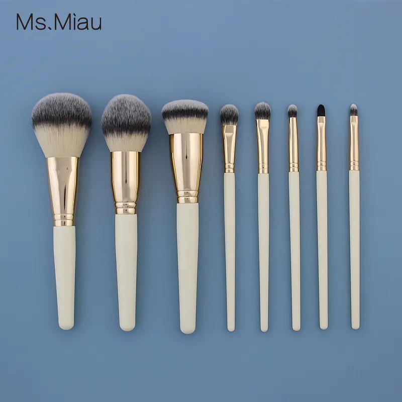 Belleza luxo highend personalizado cobertura intensiva escova conjunto detalhe definição escova full face brush set