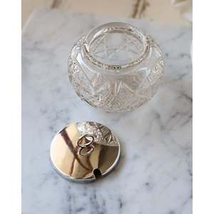 Azucarera Decorativa de Cristal y Metal de Lujo Británico Flaviamastro - Product Image 2