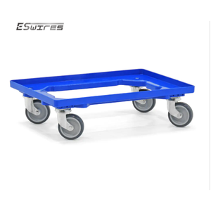 Transporte logístico de metal personalizado de acero dulce Q235 Dolly móvil con ruedas - Product Image 3