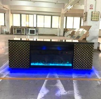 2026 Moderner Weißer Luxus-TV-Ständer aus Holz mit Beheiztem Elektrischem Kamin & Bluetooth-Lautsprecher für Wohnzimmer-Möbel
