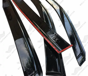 Haute Qualité Noir Pluie Garde Déflecteurs ABS En Plastique Pare-Soleil Remplacement Protection Contre Les Intempéries Pour Ranger <span class=keywords><strong>T7</strong></span> 2015-2018 - Product Image 2