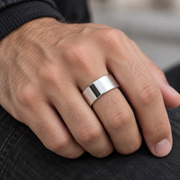 Bagues Simples en Véritable Argent Sterling 925 pour Femmes et Hommes, Fini Poli Brillant, Coupe Confortable, Idéales pour Alliances et Amoureux