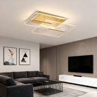 JACKSUN Acrylique Plafonnier Suspension pour Salon Chambre Principale Moderne Minimaliste LED Suspension