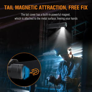 Đa Mục Đích High Power Cắm Trại Săn Bắn Không Thấm Nước <span class=keywords><strong>LED</strong></span> Đèn Pin Linterna USB Sạc Nam Châm Làm Việc Ngọn Đuốc Latarka Clip - Product Image 4