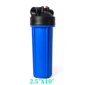 HTHS-10D Standard 2.5x10inch Blue water filter house 1/2inch or 3/4inch NPT with Pressure Release