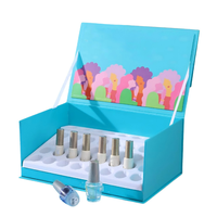 Boîte d'emballage pour soins des ongles à prix compétitif, boîte en papier pour vernis à ongles, emballage en carton ondulé pliable pour produits de manucure
