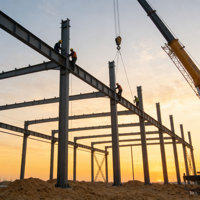 Edificio Prefabricado de Acero de Alta Calidad, Estructura Metálica Ligera para Taller y Almacén