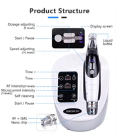Máquina Portátil de Mesoterapia por Electroporación, Rejuvenecimiento de la Piel, Dispositivo de Mesoterapia sin Agujas