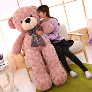 Boneka Beruang Teddy Raksasa dengan Dasi Besar, Boneka Hewan Lembut & Bantal Peluk, Hadiah Ulang Tahun Populer untuk Wanita dan Gadis - Product Image 1