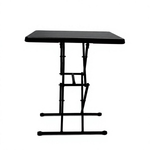 NDURO SHT7001 4-Stage Height Adjustable Scissor Table Heavy Duty Portable Plastic Folding <b>Desk</b> for Laptop Study Dining - Product Image 1