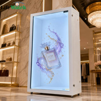 Vitrina Transparente 3D con Cámara de 43 Pulgadas, Pantalla LCD, Pantalla Táctil Interactiva, Holobox Industrial para Exhibición en Museos