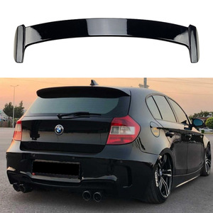 Bmw Rear Spoiler Piano <b>Black</b> Abs Wing Shaped For 1 Series E81 E87 2005 2011 <b>Trunk</b> Lip - Product Image 1