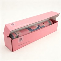 Hochwertige rosa benutzer definierte Logo Papier box Profession elle Yoga matte Verpackungs box Recycelbare Kleidung Schuhe Wellpappe Geschenk box
