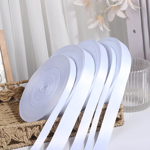 <strong>Custom</strong> <strong>Polyester</strong> Thick <strong>Ribbon</strong> Printed <strong>Polyester</strong> White Webbing for Sublimation Printing Lanyard - Product Image 2