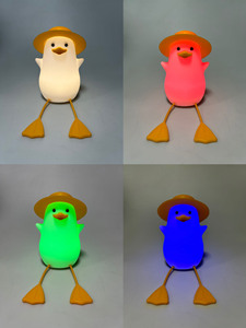Silicone Bedroom Soft <b>Light</b> Sleeping Bedside Lamp Silicone Pat Table Lamp Mobile Phone Holder Children Duck Small <b>Night</b> <b>Light</b> - Product Image 5