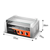 Machine à hot-dog commerciale Rouleau à hot-dog électrique Machine à hot-dog à 7 volets