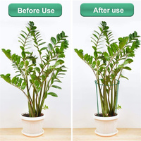 HY198 nouveaux bâtons de Support de plante connectés à vis vert en plastique enduit de métal extérieur piquets de Support de plante pour jardin