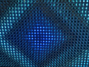 Interior <span class=keywords><strong>360</strong></span> °   Panel LED Modular Flotante de Alta Luminosidad con Matriz Dorada en Forma de Escamas, Control Art-Net, Pared de Arte Dinámica para Exhibición - Product Image 3