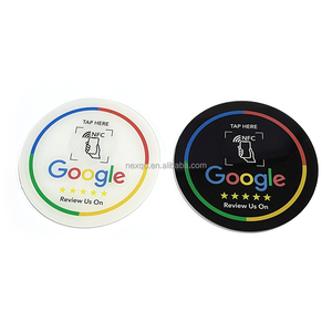 GSC PVC NFC PLATE TAP Stand สติกเกอร์ NFC 213 / 215 / 216 Google Review - Product Image 1