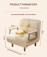Nuevo Modelo 2026, Cama Individual Plegable para Balcón, Sala de Estar y Dormitorio, Sofá Cama Plegable de Doble Función