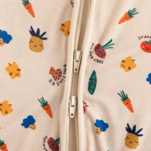 ミオジン卸売ストレッチバンブーベビー寝巻き：在庫ありダブルジッパーロンパース、複数GSM＆カスタムロゴ入り、ベビーブティック向け - Product Image 3