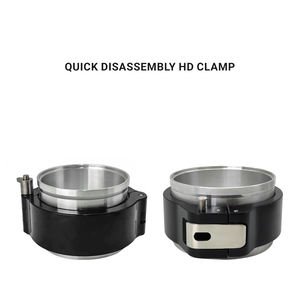 Kit de collier de serrage robuste en aluminium à démontage rapide de 2,5 po (63 mm) avec bride soudée en <span class=keywords><strong>V</strong></span> pour système de tuyauterie de refroidisseur intermédiaire de turbo automobile - Product Image 2