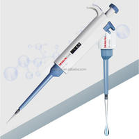 Pipette mécanique à volume réglable DLAB, monocanal, manuelle, autoclavable pour la manipulation de liquides en laboratoire