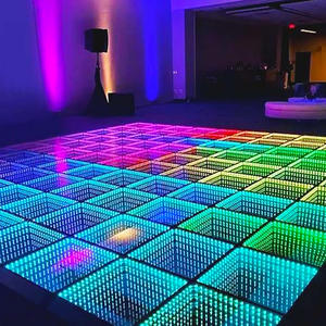 Free Props Accessory with Interactive LED <b>Dance</b> Floor Wedding Supplies-Temporary Modular Interlocking Stage Lighting Flooring - Product Image 1