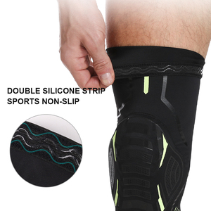 KS-2203 #   Rodillera de baloncesto EVA anticolisión con diseño de panal, manguitos de compresión largos para pierna, protector de rodilla - Product Image 5