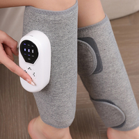 Maijing OEM Masseur de mollets sans fil à compression d'air avec chaleur, vibrations et contrôle de la minuterie, appareil rechargeable pour la circulation des jambes