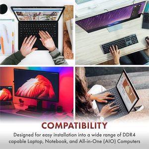 Module de mémoire <span class=keywords><strong>RAM</strong></span> pour ordinateur portable d'origine 32 Go <span class=keywords><strong>DDR4</strong></span> 2666 MHz PC4-21300 (PC4-2666V) CL19 SODIMM 2Rx8 1,2 V 260 broches Non-ECC - Product Image 3