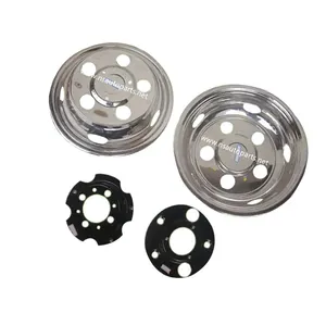 Phổ 16 inch thép không gỉ phụ tùng ô tô 6 Lug Nuts xe tải bánh xe bao gồm