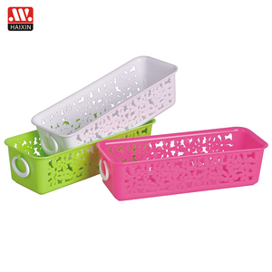 Wholesale Factory Home Hotel Rectangle Multi Function Storage Mini Desk <strong>Table</strong> Containing Plastic Storage <strong>Basket</strong> - Product Image 4