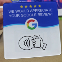 Étiquette RFID NFC Mini Personnalisée Réutilisable Adhésive Code QR Étanche Promotion Commerciale Réseaux Sociaux Avis Google Carte de Membre