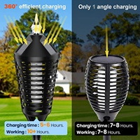 Étanche solaire faux feu effet flamme led jardin lanterne lumière vacillante torche lumière décorative extérieure pour jardin extérieur