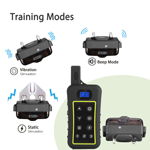 Uzaktan 1200m köpek şok tasması avcılık için su geçirmez kendini savunma elektrik çarpması yaka köpek eğitim - Product Image 3