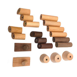 Gancho de Pared de Madera Personalizado YUESHEN, Perchero de Madera Maciza para Baño, Gancho de Madera para Entrada, Piezas Mecanizadas por CNC - Product Image 3