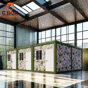 Cbox Maison de conteneur détachable en panneaux sandwich en acier, dortoir modulaire pour travailleurs, camouflage préfabriqué personnalisé - Product Image 3