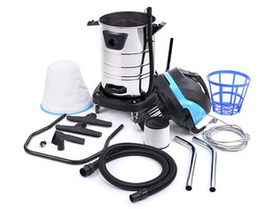 Aspiradora Industrial Profesional de Alta Resistencia y Gran Capacidad, 80L, 1400w, Eléctrica, Ecológica, con Repuestos Gratuitos, Acero Inoxidable - Product Image 6