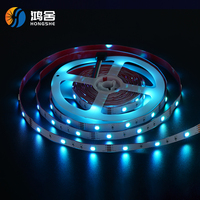 Bande lumineuse LED RGB intelligente 5V/12V/24V, flexible, à changement de couleur, avec télécommande IR pour vitrine de magasin et décoration intérieure