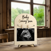 Cadre photo en bois personnalisé écologique pour la grossesse des femmes enceintes Naissance des enfants Tous les festivals Décoration de bureau Souvenir