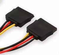 Cable divisor de alimentación de 4 pines IDE Molex a doble SATA de 15 pines en Y