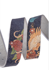 2024 Nieuwe Ontwerp Groothandel Custom Heren Echt Rundleer Met Printpatroon Mode <span class=keywords><strong>Peplum</strong></span> Riemen Voor Mannen - Product Image 2