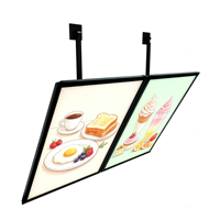 Boîte lumineuse publicitaire murale personnalisable Pro OEM, finition couleur au choix pour affichage en réseau de magasins, module d'affichage