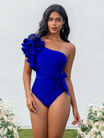 Nouveau maillot de bain brésilien une pièce pour femme, coupe classique, design asymétrique à une épaule, sensation haut de gamme sensuelle, séchage rapide, idéal pour les vacances en sources chaudes
