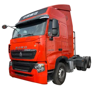 3 סרן מכירה ישירה Howo T7 משמש טרקטור משאית LNG 6x4 336HP 371HP 420Hp טרקטור משאית