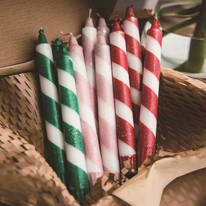 Nordic Style 20CM Spiral Rod Soy Wax Banquet Candle Creative Dining <b>Table</b> Atmosphere Arrangement for Christmas Bedroom - Product Image 1