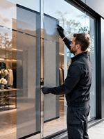 Écran LED transparent TOOSEN, armoire modulaire, P2.6 P3.91 P2.9, façade en verre, mur LED, 65%-90% de transparence, 4500 nits, OEM
