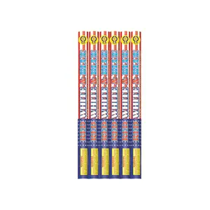 wholesale of 6 shots roman candle red white blue magic boll fireworks