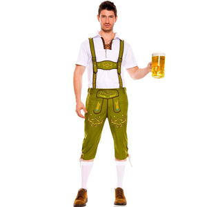 Mens Oktoberfest bavarese ragazzo tedesco fantasia di Halloween Cosplay Costume uniforme medievale costumi da uomo - Product Image 5